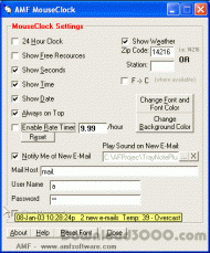 MouseClock screenshot